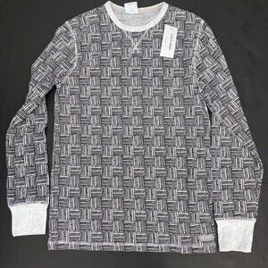 Calvin Klein Men's Shirt Black Cotton Long Sleeves Sleepwear Size Small Top New